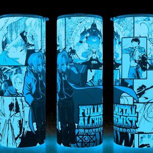 Glow in the Dark Fullmetal Alchemist Anime Manga Style  Cup Mug Tumbler 20oz